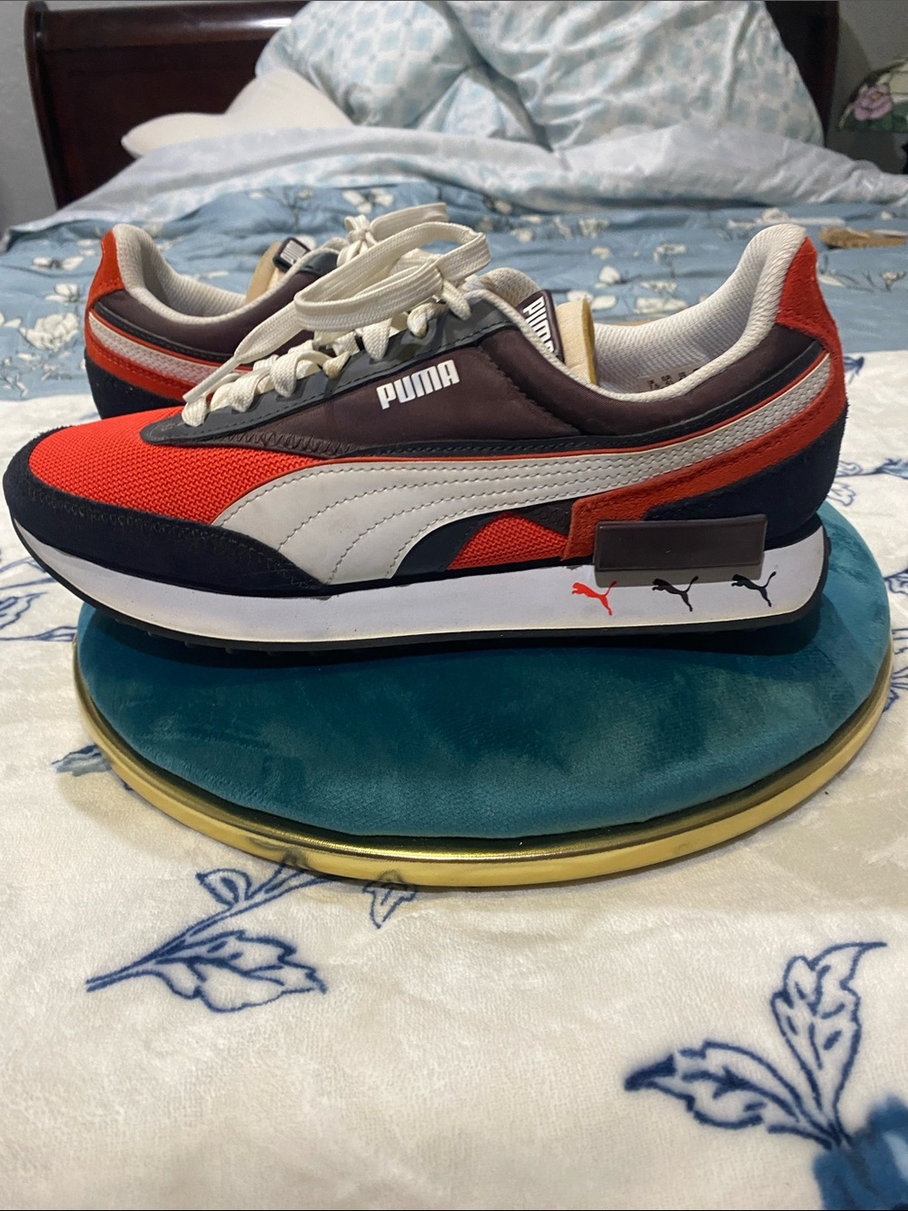 Puma Future Rider Red, White & Black Retro Runner Sneakers US 8.5 UK 7.5 EUR 41